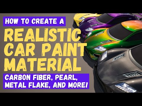 How To Create A Realistic Car Paint Material - Unreal Engine 5 Material Tutorial