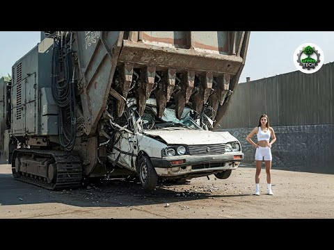 Extreme Dangerous Wood Chipper & Shredder Demolitions: Crushing Everything in Sight! #32