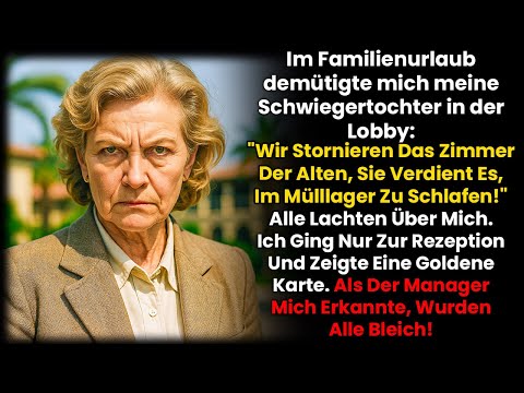 Im Familienurlaub demütigte mich meine Schwiegertochter in der Lobby – wir stornierten das Zimmer