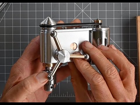 C.K. tries a Mini Drill Press from Innocraftsman