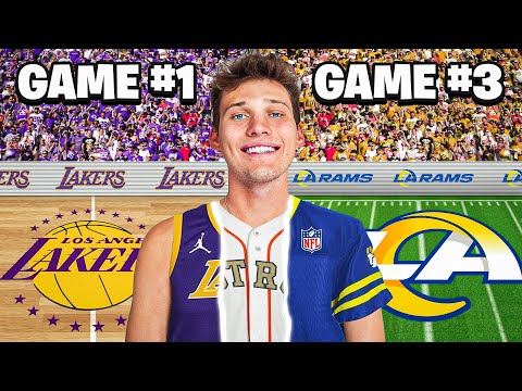 Going to a NBA, NFL and MLB game in 24 hours