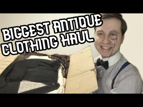 My BIGGEST Antique Clothing Haul!