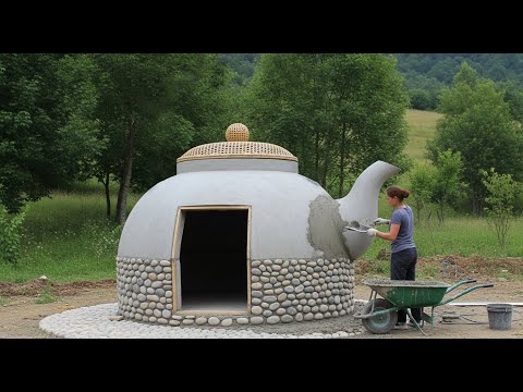Build A House Shape Of Giant Teapot | From Start to Finish