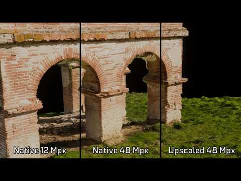 Is the 48 Mpx mode of the DJI Mini 3 Pro useful for photogrammetry ? What about AI upscaling ?