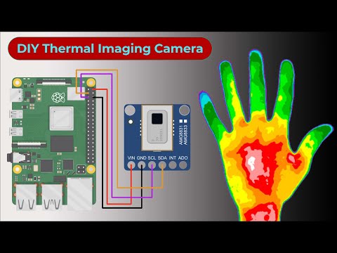 DIY Thermal Camera using AMG8833 Thermal Image Array Temperature Sensor & Raspberry Pi