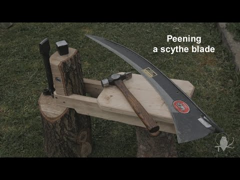 Peening a scythe blade - how I do it