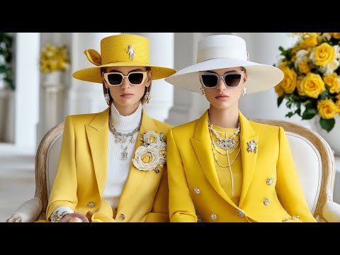 Ralph Lauren SS 2026 Buttercream Yellow & Pearl   Light Parisian Elegance for Women