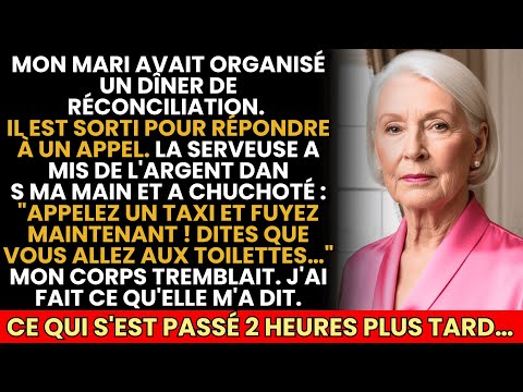 Au Dîner De Réconciliation Organisé Par Mon Mari, La Serveuse A Dit : “Appelez Un Taxi Et Fuyez !”