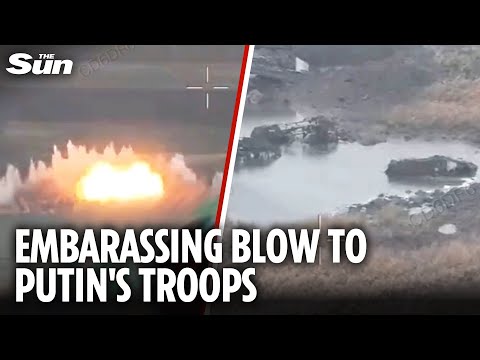 Putin's bungling troops get stuck in MUD in botched attack on Ukraine frontline