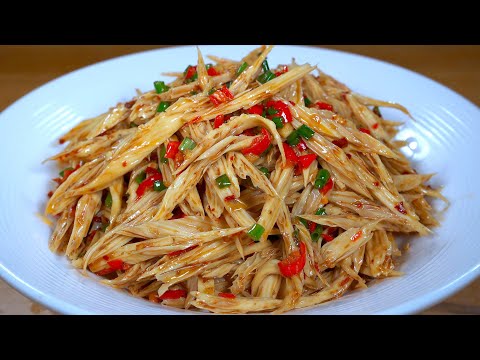 为什么湘菜馆的凉拌腐竹好吃,劲道有入味呢?原来做法有窍门,分享酒店大厨秘制做法,学会可以直接去开店,太香了#like #美食教程 #delicious