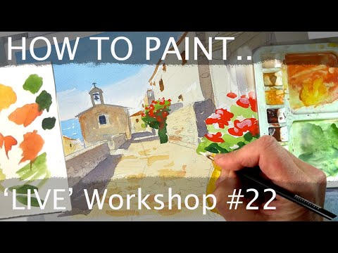 How to paint.. a scene on the Mediterranean island of Corsica