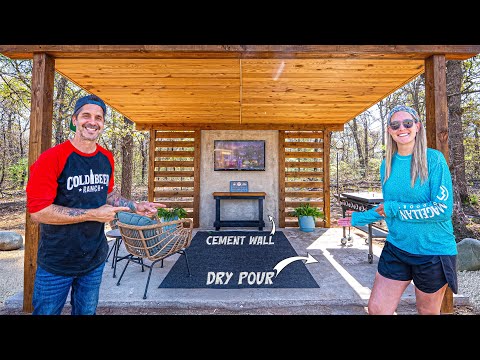 START to FINISH / DIY Backyard Patio Area with DRY POUR Slab