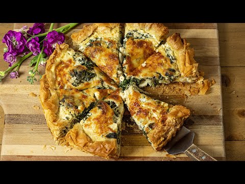 Brunch Recipe Idea: Spinach & Feta Quiche with Phyllo