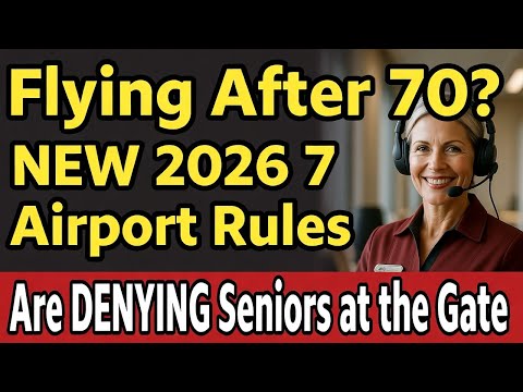 Flying After 70? 😱 NEW 2026 Airport Rules Are DENYING Seniors at the Gate