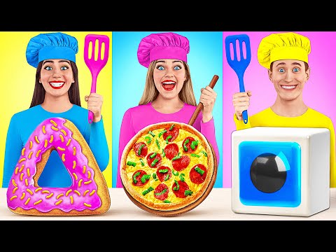 Геометрический Челлендж с Едой | Готовим еду одной формы с Multi DO Challenge