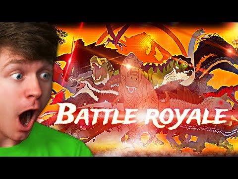 Reacting to DINOSAUR BATTLE ROYALE! (Crazy)