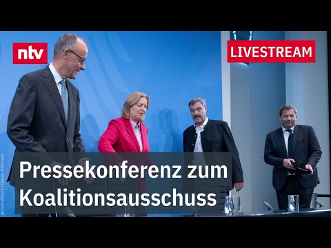 LIVE: Pressekonferenz zum Koalitionsausschuss