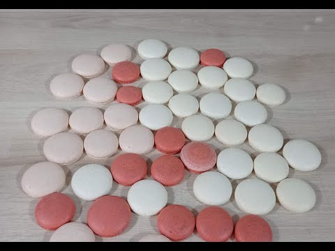 MACARONES - How to avoid frayed skirts - my method. Macarons with Italian meringue.