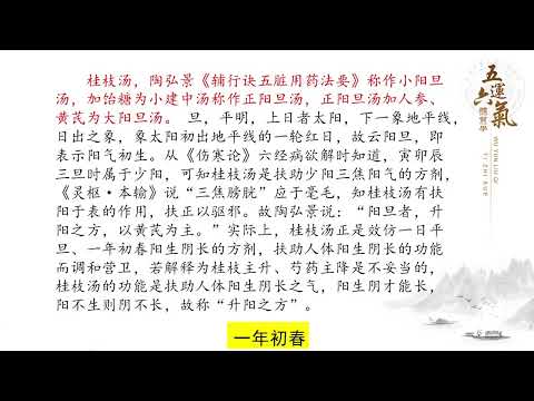 014 Lecture 4 on Taiyang Disease #Tian Helu #Five Elements and Six Qi #Treatise on Cold Damage #C...