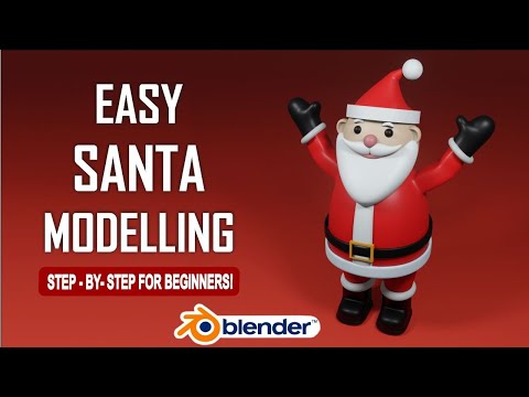 How I Made a 3D Santa in Blender | Blender for Beginners Tutorial