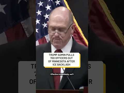 Hundreds of immigration officers are being pulled off Minnesota streets after bipartisan backlash