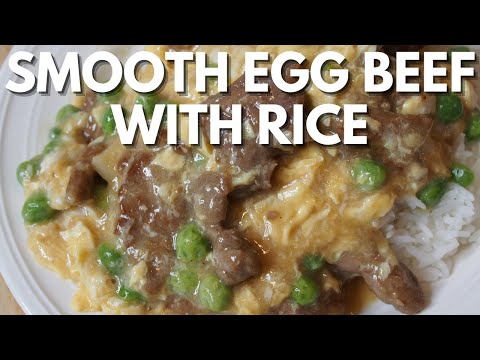 Smooth Egg and Beef Over Rice Recipe 滑蛋牛肉飯 - Wat Dan Oyok Fan | Wally Cooks Everything