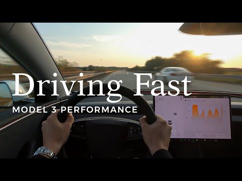 Driving FAST: 2024 Tesla Model 3 Performance Autobahn Test