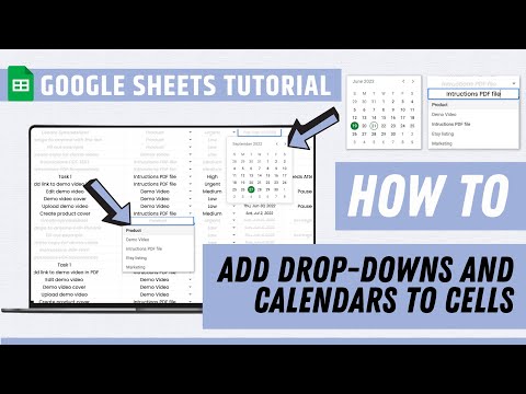 How to create a drop-down in Google Sheets - How to add Calendar to a cell in Google Sheets
