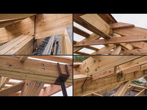 Rafter system components - how to attach the wall plate, rafters, and beams