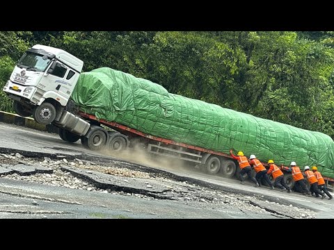 The Worst Day for a Super Long Truck on the World's Extreme Roads