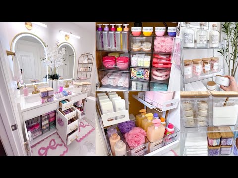 ULTIMATE BATHROOM ORGANIZATION | Satisfying Clean and Bathroom Restock Organizing