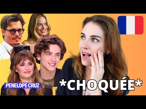 French Teacher Reaction  😱 Celebrities Speaking French