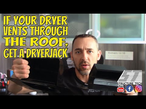If your dryer vents through the roof, get a DryerJack