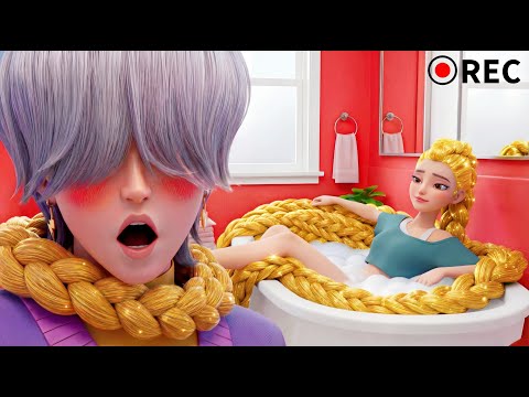 VLOG: Rumi's Magical Long Golden Hair! 😱💅 Mystery In Shock| SAJA Boys x Huntrx (KPDH Funny Moments)