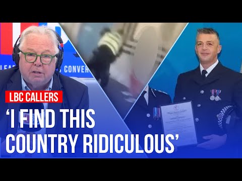 LBC callers react to 'hero cop' fired for tackling knife-carrying teen 'disrespectfully' | LBC