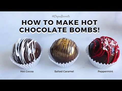 EASY HOT CHOCOLATE BOMB TUTORIAL I How to Make Hot Chocolate Bombs I DIY Edible Gifts