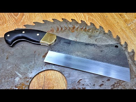 Making a large Kitchen Knife from a Saw Blade