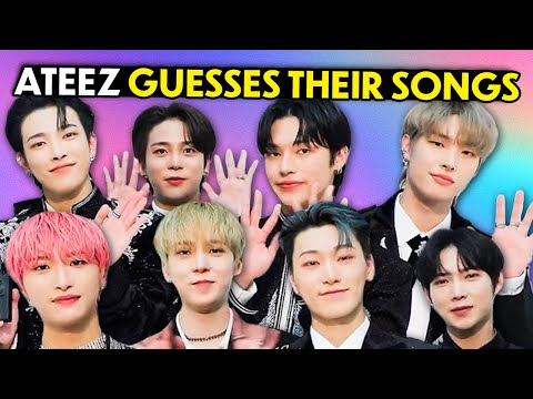ATEEZ (에이티즈) Plays Guess That Song In One Second | K-Pop Stars React!