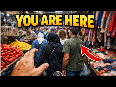 Walking Through a Crowded Weekly Market (POV) | No Talking, Real Life Experience