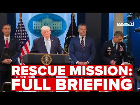 Trump details rescue mission in latest briefing