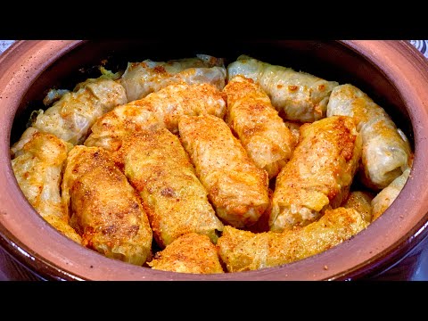Сарми с кисело зеле в гювеч / Голубцы с квашеной капустой , запечённые в горшке