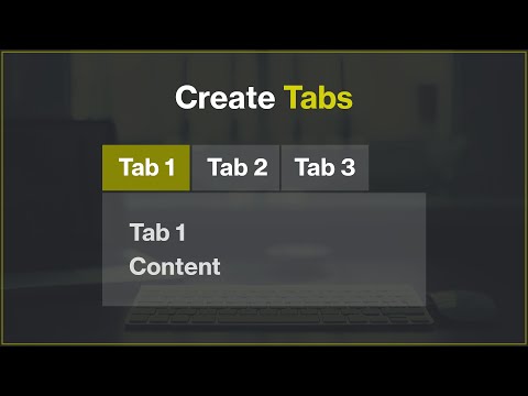 [Arabic] HTML, CSS, JavaScript Tutorials - Create Tabs