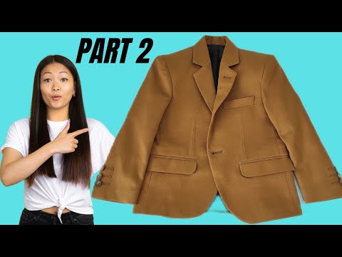 how to sew a coat | coat stitching | how to sew suit with pattern | suit cutting | part 2 #stitching