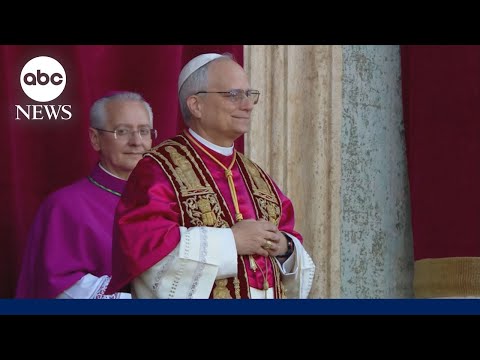 David Muir reports on Cardinal Robert Prevost making history as first American pope