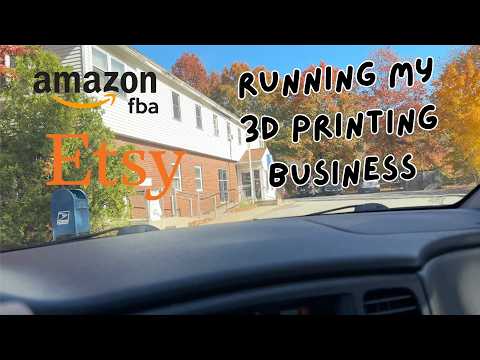 A Day in my Small 3D Printing Business | Packing and Shipping Etsy Orders, Prep for Amazon FBA