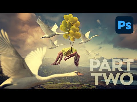 Swan Ascent Photoshop Composite Part 2