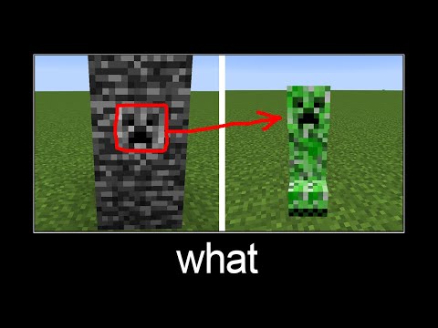 Minecraft wait what meme part 168 (creeper bedrock)