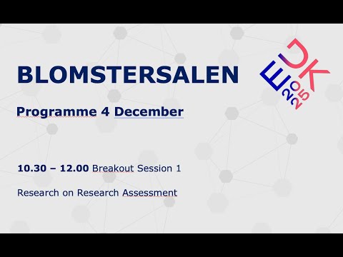 EU High-Level Conference on Reforming Research Assessment - Breakout session 1