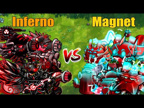 PVZ 1 Fusion 2.8 Challenge!! Team Inferno VS Team Magnet VS 300 Zombie Random - Who Will Win?