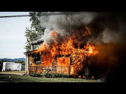 HOUSE FIRE LOWER BURRELL, PA. 09/04/2024 DRONE/PHONE VIDEO